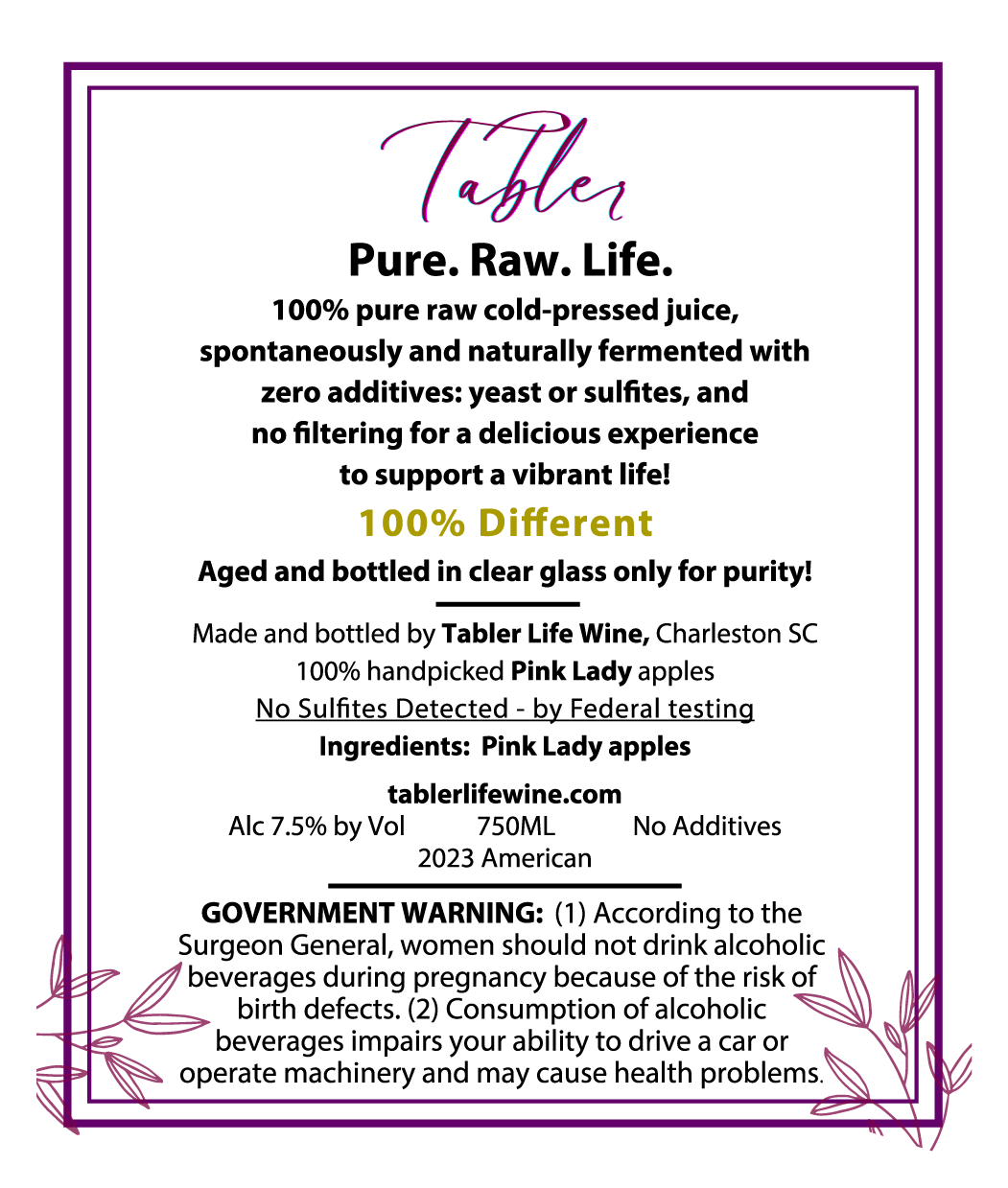 Pink Lady Apple Wine 2023